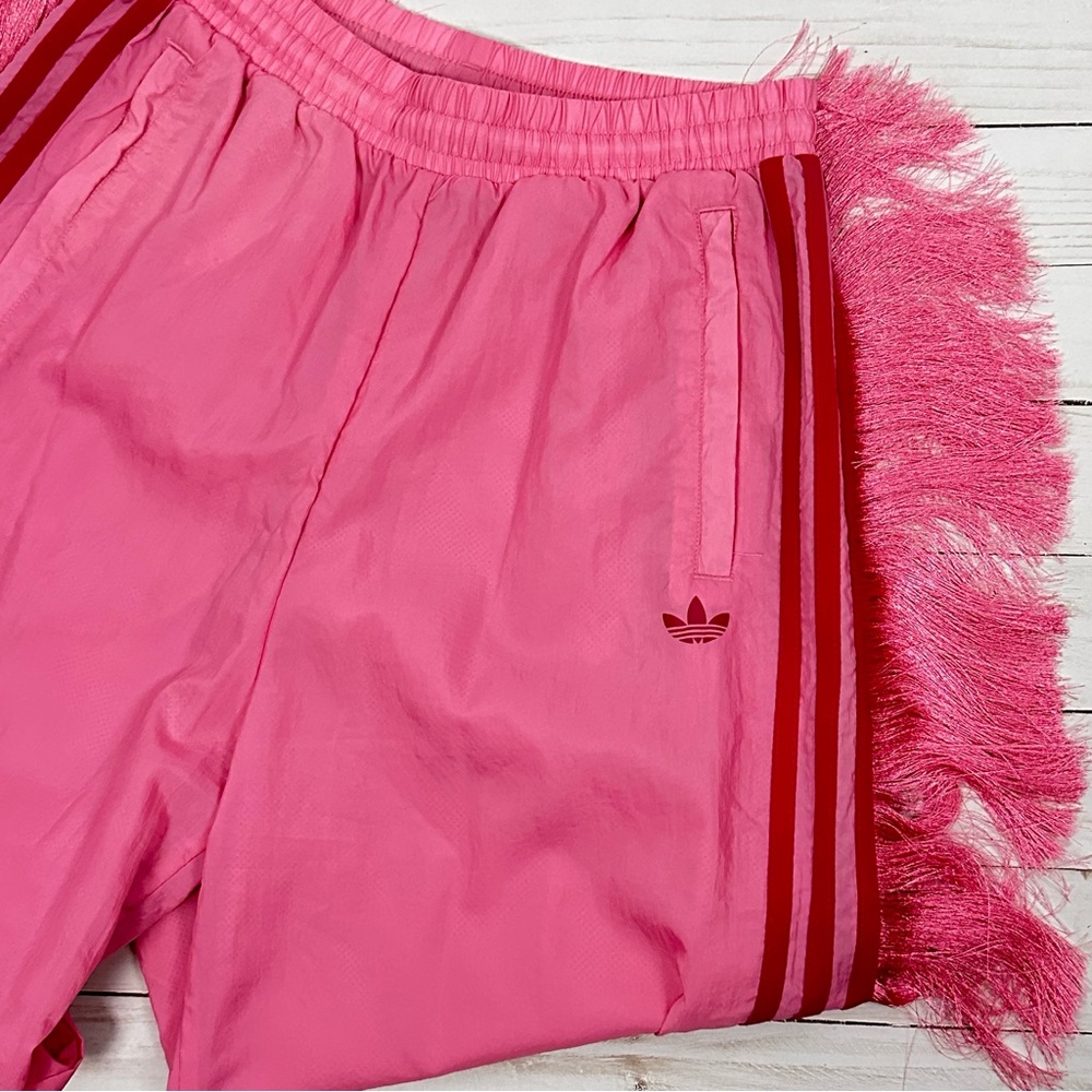ADIDAS fringe pink 3 stripe track pants - size x-small - Picture 3 of 10